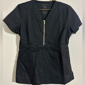Jaanuu women’s scrub top peplum size medium